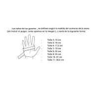 MEDIDAS GUANTES PARA PORTERO WAVE RGK2D25-YW RUNIC