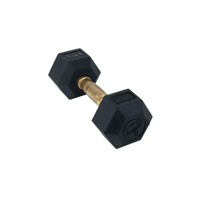 MANCUERNA HEXAGONAL CAUCHO 15 LBS THOR MVRH2W15 EVERLAST-MARVEL