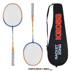 SET DE BADMINTON AVANZADO HIERRO K2058 RACKET ZONG