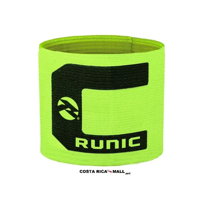 BANDA PARA CAPITÁN RCN9Y625 VERDE NEON RUNIC. Banda para capitán Runic de material flexible, ideal para fútbol y deportes de equipo. Brazalete identificador de gran calidad para tu líder en Costa Rica.