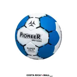 BALON PARA BALONMANO 309-6663 PIONEER. Color blanco con azul.