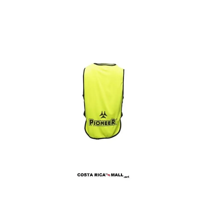 CHALECO PARA ENTRENAMIENTO ZG-1576 AMARILLO PARTE ATRAS PIONEER