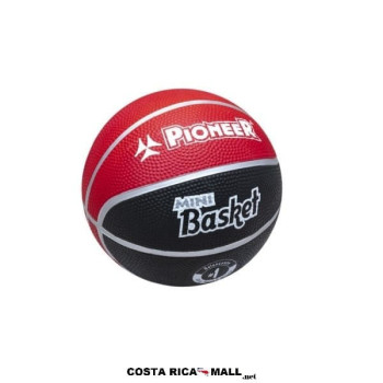 BALON PARA MINI BASKETBALL #1 RUBBER 317-3163 ROJO NEGRO PIONEER