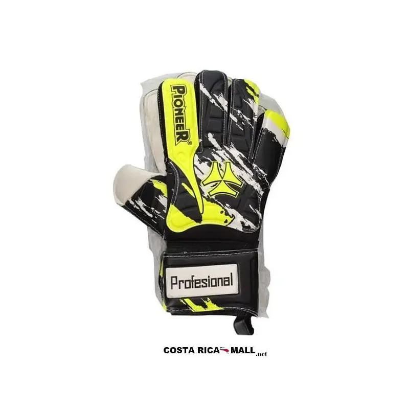 GUANTES PARA PORTERO PROFESIONAL ZG-3591 AMARILLO NEGRO PIONEER