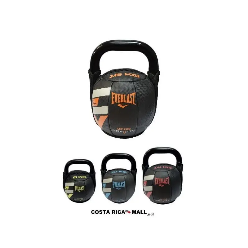MANCUERNA KETTLEBELL SUAVE EVERLAST. Pesos disponibles 6kg y 16kg.