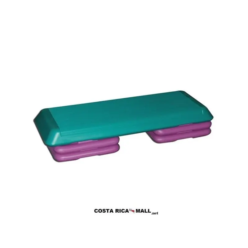 STEP PARA AEROBICOS 307-1831. Color Verde con Morado. Color puede variar.