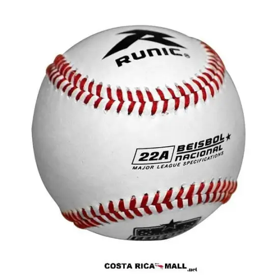 BOLA PARA BASEBALL OFICIAL 22A RUNIC. Color blanco.