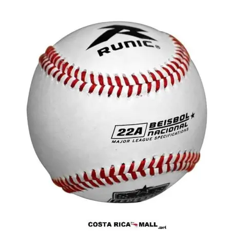 BOLA PARA BASEBALL OFICIAL 22A RUNIC. Color blanco.