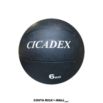 BOLA MEDICINAL 6 Kg 307-1861 CICADEX. Peso 6 kilos. Color negro.