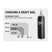 MEDIDAS SACO DE BOXEO RELLENO 100LBS ELITE 2R P00003428 EVERLAST