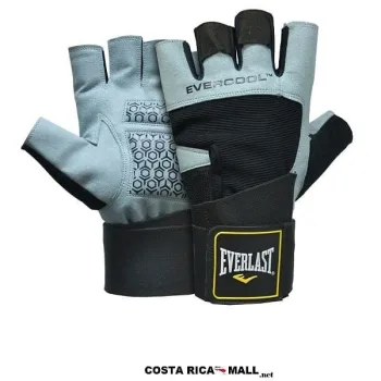 GUANTES PARA PESAS POWER HOUSE II EVWG7K9P02 EVERLAST. Color gris con negro.