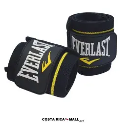 MUÑEQUERA PARA LEVANTAR PESAS EVWR7R527 EVERLAST. Color negro. Viene en par.