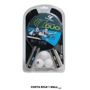 Set de Ping Pong Pack Duo 432050 CORNILLEAU. El set de ping pong Pack Duo CORNILLEAU con 2 raquetas y 3 bolas. Raquetas de madera y caucho ITTF (2 estrellas). Ideal para uso recreativo y familiar.