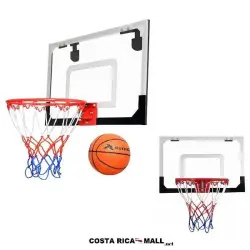 MINI TABLERO DE BASKET PARA PUERTA RS9PMH1 RUNIC COSTA RICA. Viene con aro, red, inflador y mini balón.