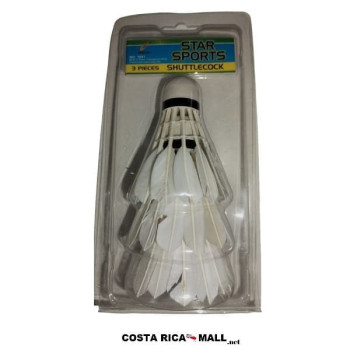 VOLANTE PARA BADMINTON PLUMA 3 PCS MAGICALL