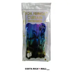 CORTINA PARA FIESTA METALIZADA AZUL WS003