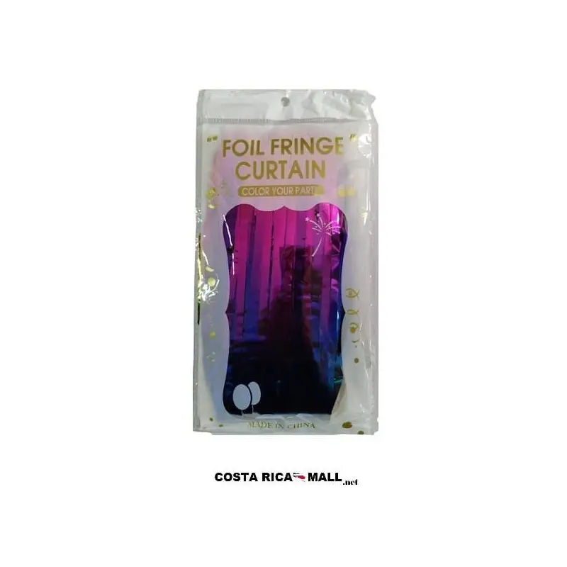 CORTINA PARA FIESTA METALIZADA FUCSIA WS003