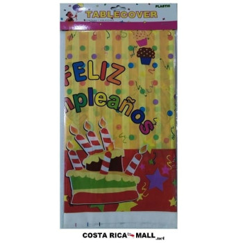 MANTEL PARA FIESTA FELIZ CUMPLEAÑOS AMARILLO 81561YW