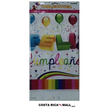 MANTEL PARA FIESTA FELIZ CUMPLEAÑOS BLANCO 81561WH