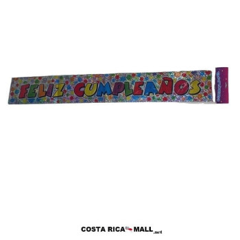 BANDERA FELIZ CUMPLEAÑOS BOLITAS 81479B