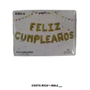 GLOBOS FELIZ CUMPLEAÑOS DORADO 59539-2
