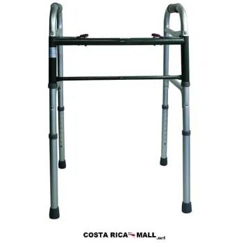 ANDADERA DE ALUMINIO PLEGABLE 2 BOTONES WA001US KXMEDICAL