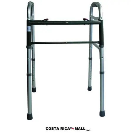 ANDADERA DE ALUMINIO PLEGABLE 2 BOTONES WA001US KXMEDICAL