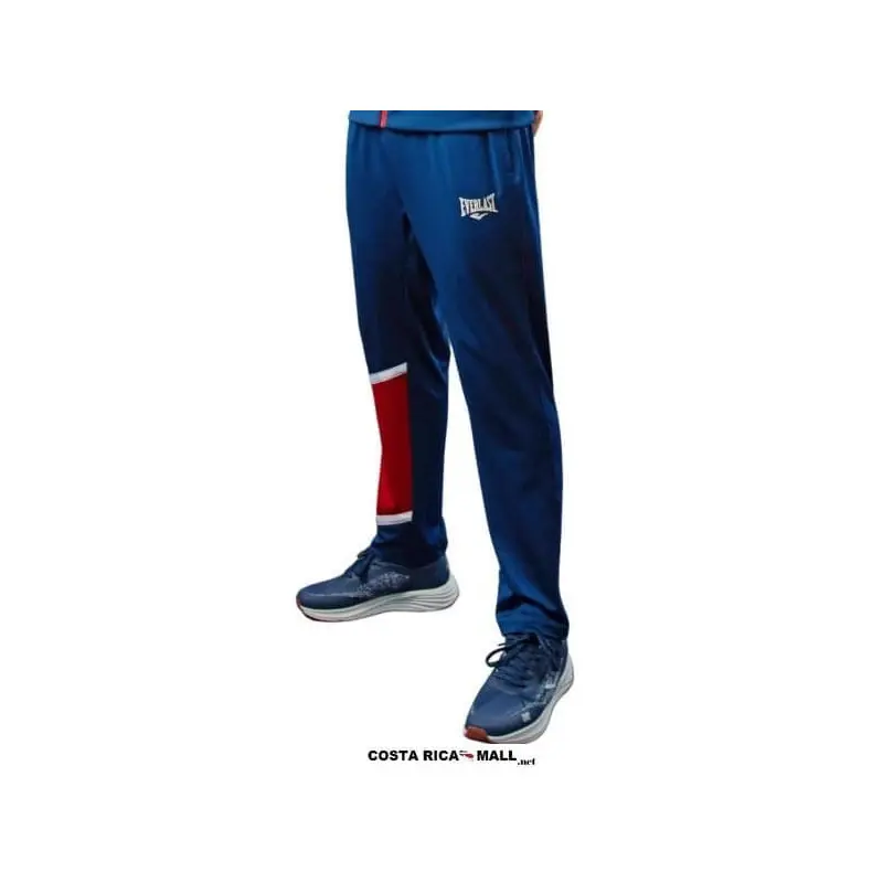 Pantalón deportivo azul para hombre con el logo de Everlast, representando a Costa Rica en los Juegos Olímpicos de París 2024