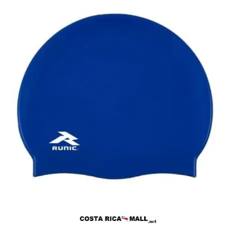 GORRA PARA NATACION SILICON EN COLOR AZUL RSIL800 RUNIC