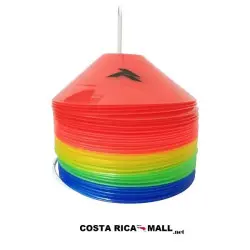 SET DE 50 CONOS PLANOS R6050 RUNIC. Contiene varios colores de conos.