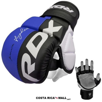 GUANTES PARA MMA T6 SPARRING AZUL RDX