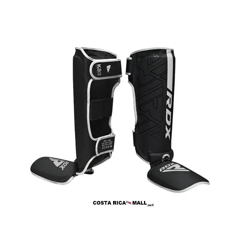 ESPINILLERAS MMA EMPEINE F6 KARA NEGRO BLANCO RDX