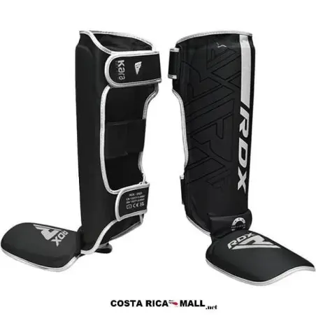 ESPINILLERAS MMA EMPEINE F6 KARA NEGRO BLANCO RDX