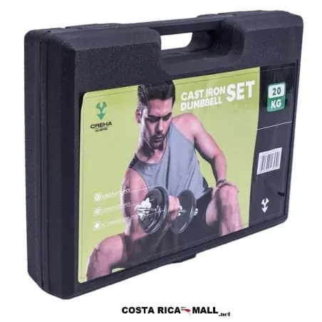 JUEGO DE PESAS DE MANCUERNAS 20KG CA-L2323B CREHA