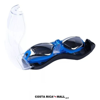 LENTES PARA NATACION ADULTO MIRROR CON TAPONES CA-1000S-BLU CREHA