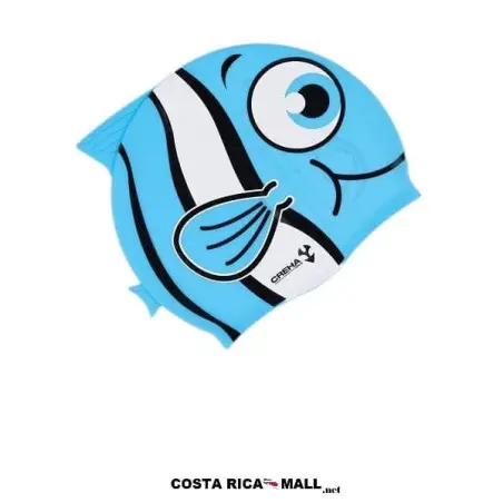 GORRA PARA NATACION SILICON JUNIOR CA-CAP105-BLU CELESTE CREHA
