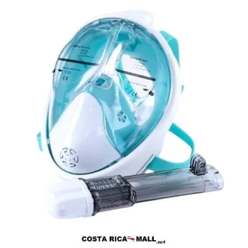 MASCARA DE BUZO PARA NATACION CA-S-MASK TURQUESA CREHA