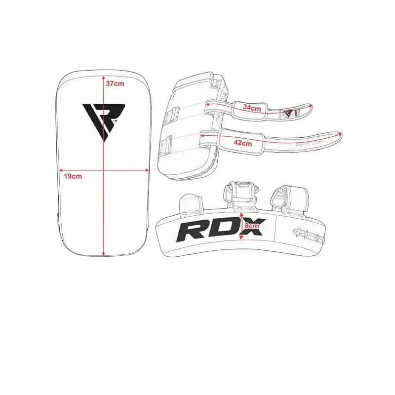 MEDIDAS PROTECTOR DE PATADAS CURVO T1 MUAY THAI PAD RDX