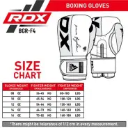 MEDIDAS GUANTES PARA BOXEO F6 ENTRENAMIENTO NEGRO CON ROSADO RDX