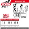 MEDIDAS GUANTES PARA BOXEO F6 ENTRENAMIENTO NEGRO CON ROSADO RDX