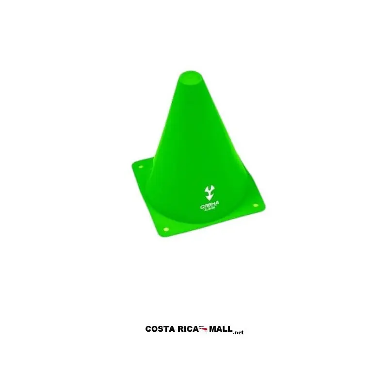 CONO PLASTICO 18cm PARA ENTRENAMIENTO CA-L3876-18 VERDE CREHA