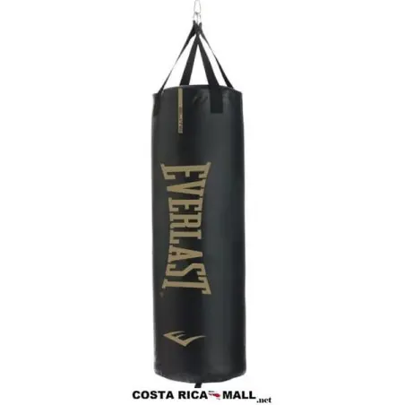 SACO DE BOXEO 60LBS P0000HB34 BKGL NEGRO CON LOGO DORADO EVERLAST