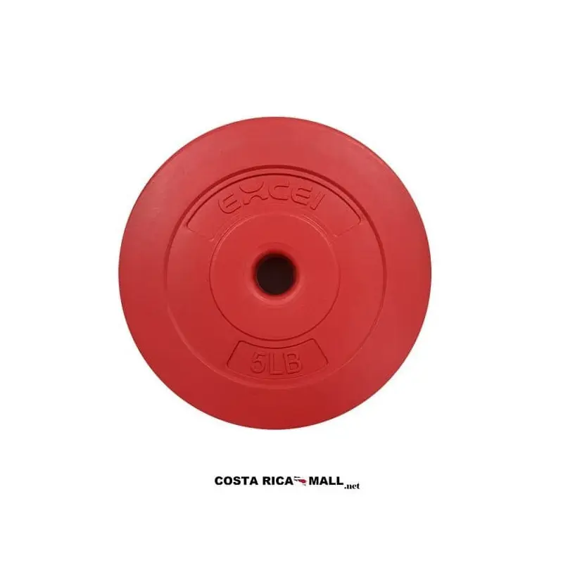 PLATO PARA PESAS NORMAL CEMENTO YUNT114-5 ROJO EXCEL COSTA RICA