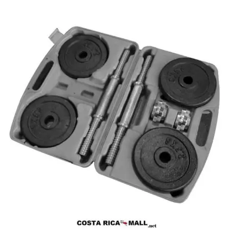 JUEGO DE PESAS DE MANCUERNAS NEGRO 20KG DB-24 RUNIC COSTA RICA