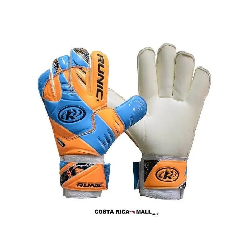 GUANTES PARA PORTERO VULCANO II RGK5D01 AZUL NARANJA RUNIC COSTA RICA