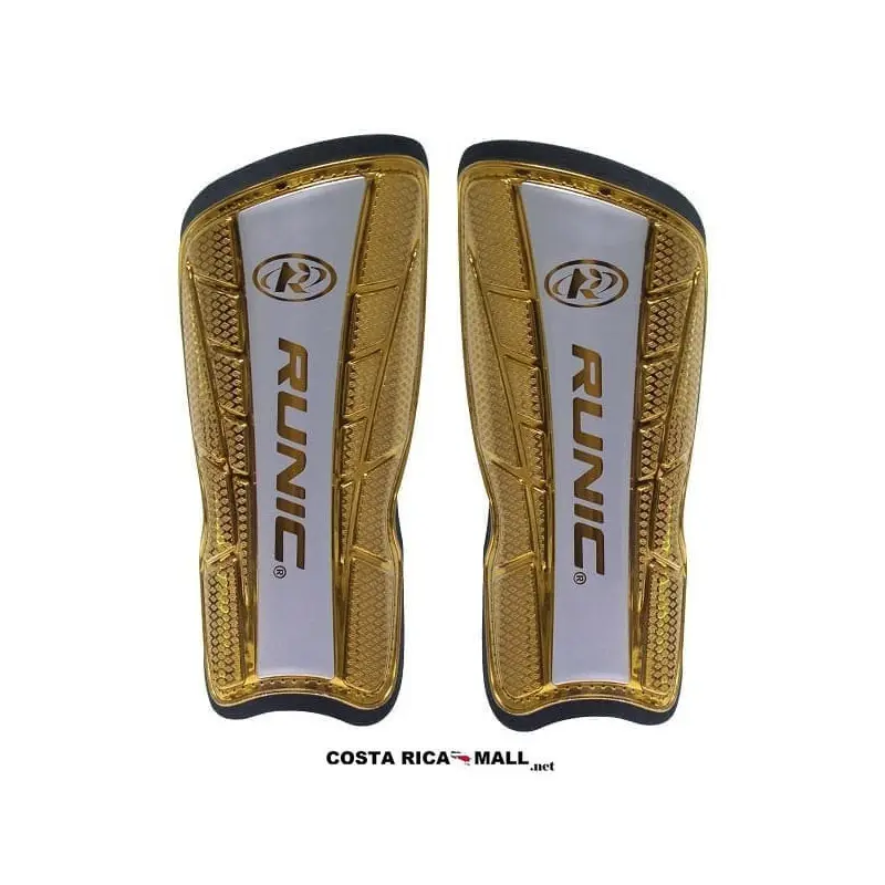 ESPINILLERAS PARA FUTBOL FULL CROMO SG11Y400 DORADO RUNIC COSTA RICA