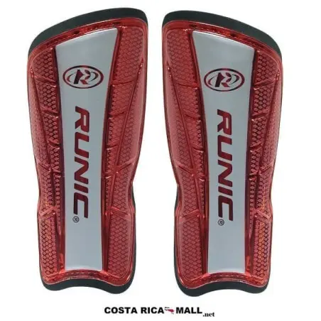 ESPINILLERAS PARA FUTBOL FULL CROMO SG11Y400-RD ROJO RUNIC