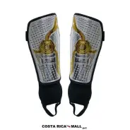 ESPINILLERAS PARA FUTBOL CON TOBILLERA CROMADA SG11Y660-SL PLATEADO RUNIC