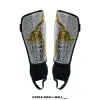 ESPINILLERAS PARA FUTBOL CON TOBILLERA CROMADA SG11Y660-SL PLATEADO RUNIC