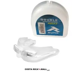 PROTECTOR BUCAL DOBLE ADULTO MGGA002 TRANSPARENTE CON ESTUCHE RUNIC COSTA RICA